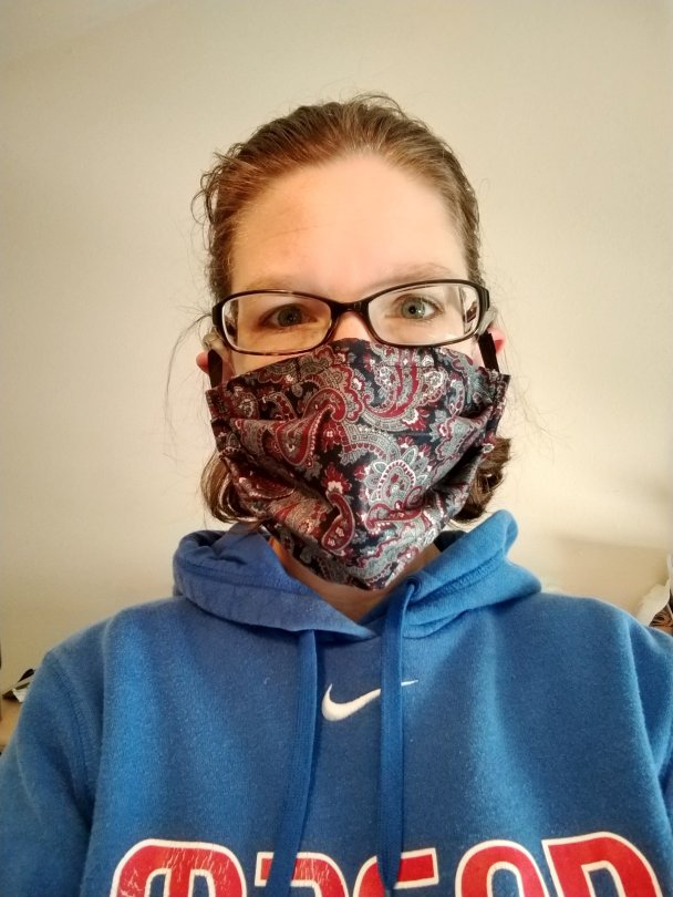 My pretty paisley mask